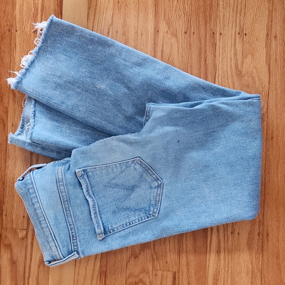 MOTHER The Midrise Dazzler Ankle Step Fray in Hopin 'N' Ridin' Sz 29 - Picture 5 of 6